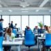 Arbeitsumgebung mit Personen, die Flexibilität und Vertrauen zeigen.